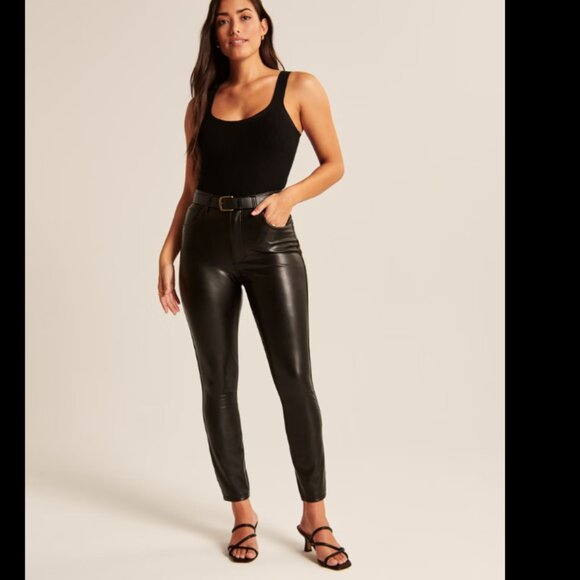 Abercrombie Curve Love Leather Pants